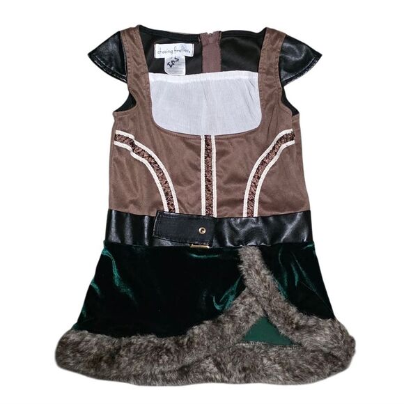 Chasing Fireflies Brown and Green Kids Archer Costume - Picture 6 of 8